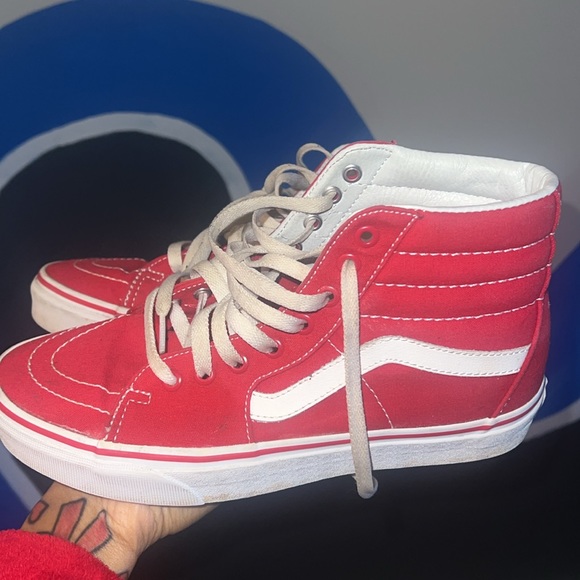Red Hi-Top Vans - Picture 3 of 3